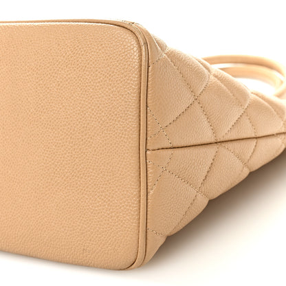 Chanel Caviar Quilted Medallion Tote Beige 10 of 12
