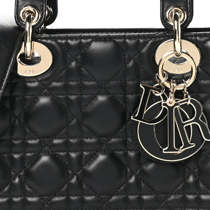 Christian Dior Lambskin Cannage Small My ABCDior Lady Dior Black 8 of 11