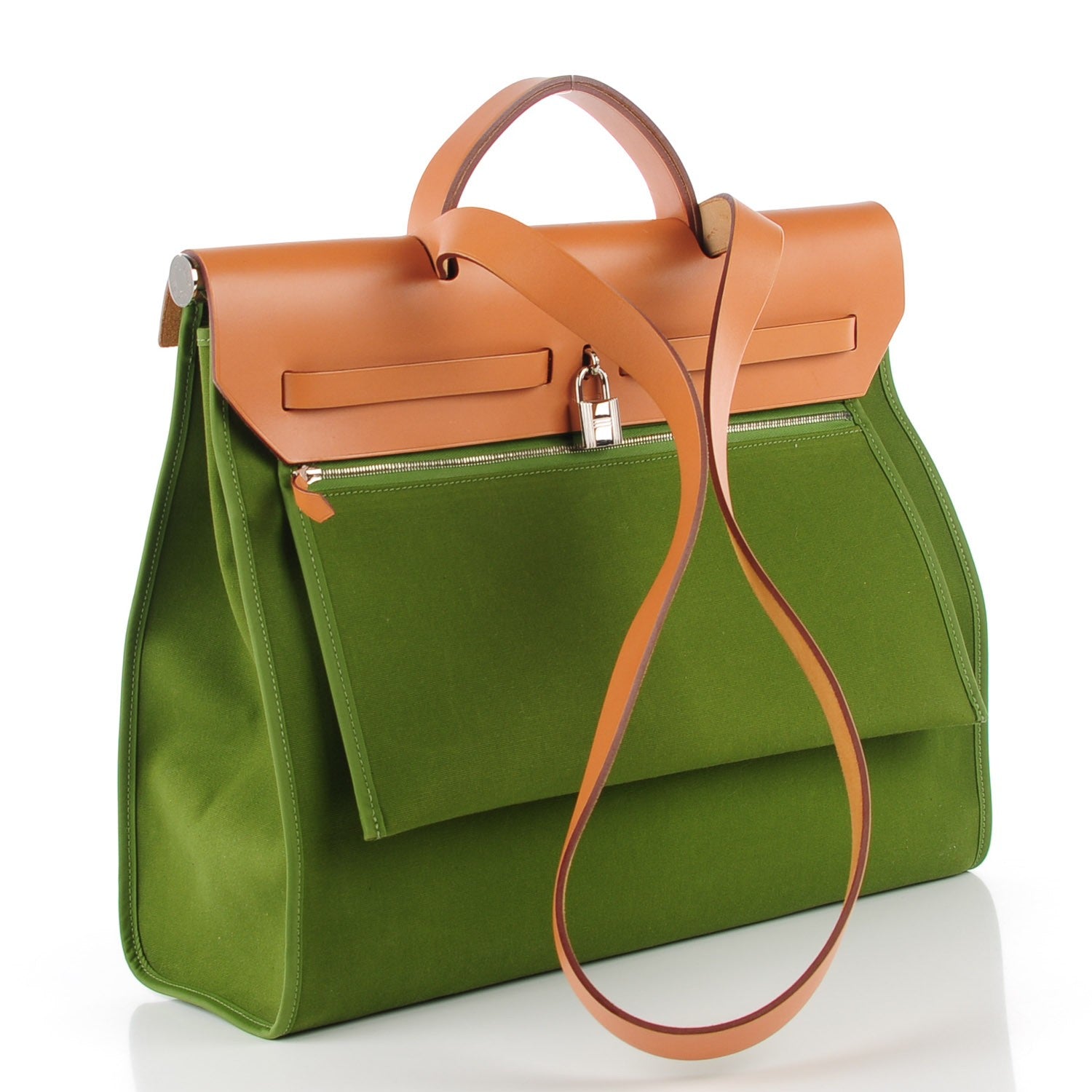 Hermes Toile Herbag Zip 39 MM Pelouse 3 of 15