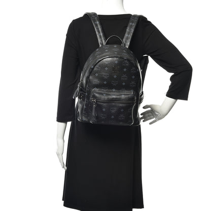 MCM Visetos Small Side Stud Stark Backpack Black 2 of 11