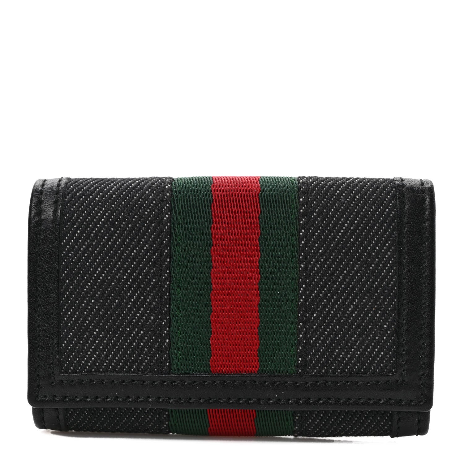 Gucci Denim Web 6 Key Holder Case 1 of 8