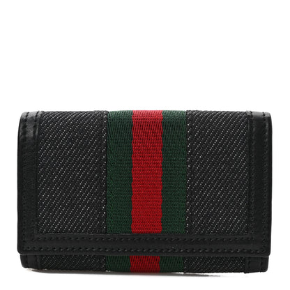 Gucci Denim Web 6 Key Holder Case 1 of 8