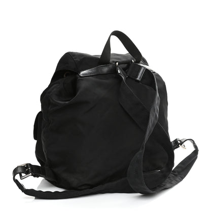 Prada Tessuto Nylon Saffiano Medium Backpack Black 2 of 20