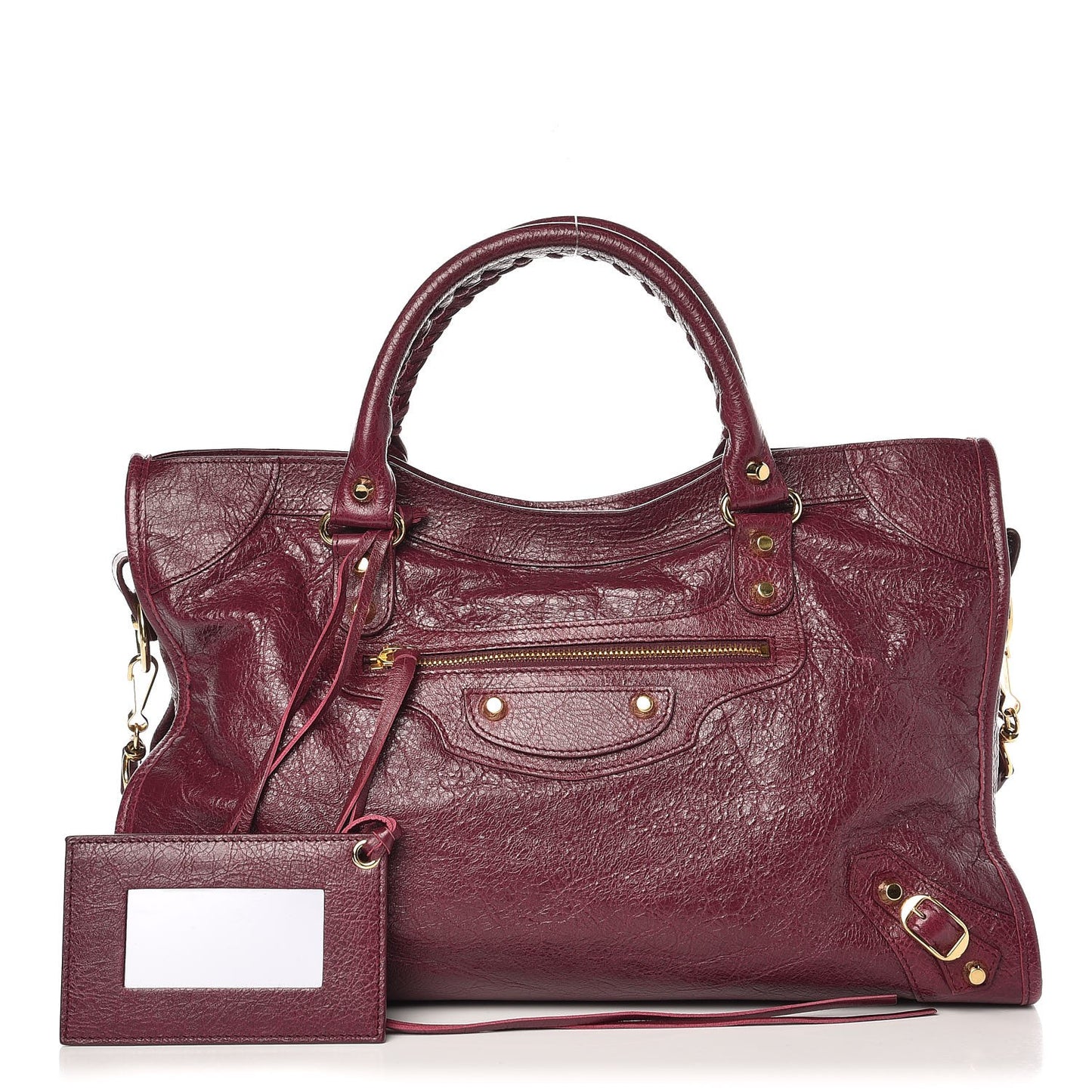 Agneau Classic Gold Hardware City Violet Prune