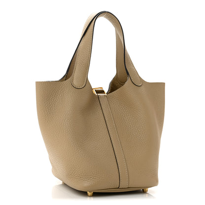 Hermes Taurillon Clemence Picotin Lock 18 PM Trench 3 of 11