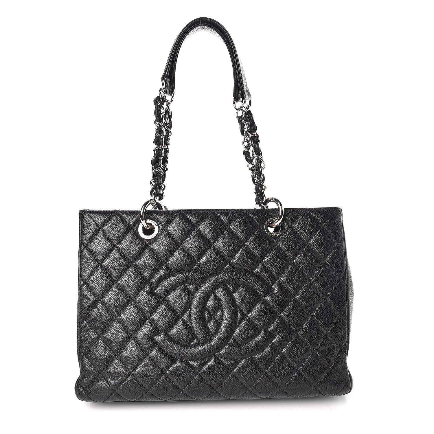Chanel Caviar Quilted Grand Shopping Tote GST Black 1 of 10