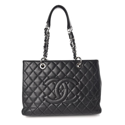Chanel Caviar Quilted Grand Shopping Tote GST Black 1 of 10
