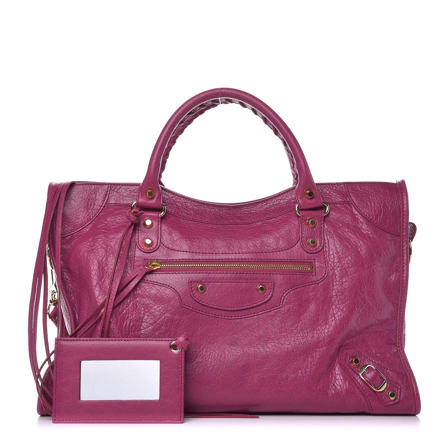 Agneau Classic Gold Hardware City Rose Dahlia