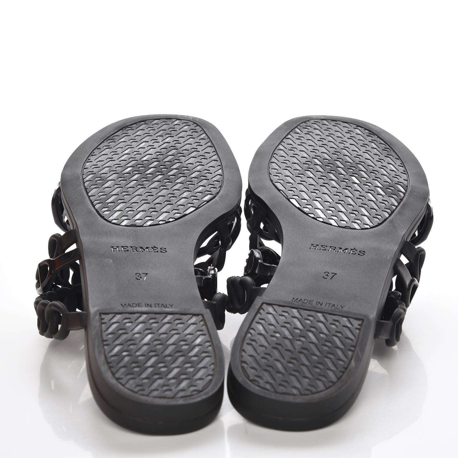 Hermes Chaine d'Ancre Nude Sandals 37 Black 5 of 8