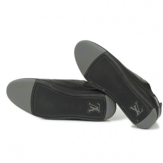 Calfskin Mens Americas Cup Slalom Sneakers 11 Black