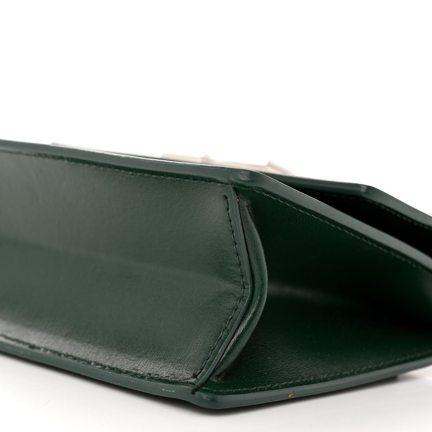 Calfskin Jitney 0.7 Crossbody Bag Dark Green