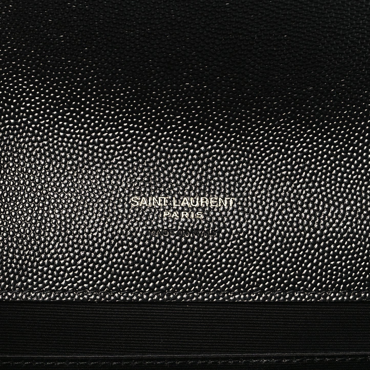 Grain De Poudre Textured Mixed Matelasse Triquilt Monogram Clutch Black