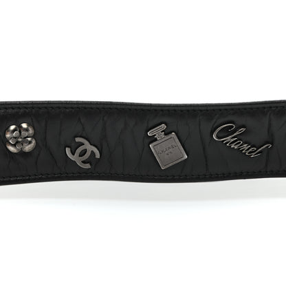 Chanel Lambskin Lucky Charms CC Belt 80 32 Black 5 of 9