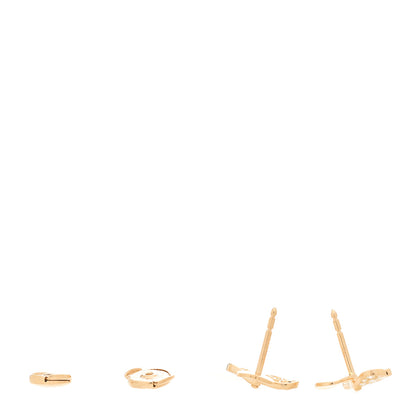Tiffany 18K Rose Gold Diamond Paper Flowers Earrings 4 of 5