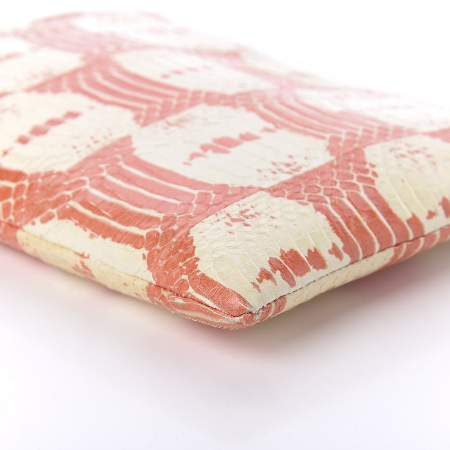 Watersnake Clutch Pouch Orange White