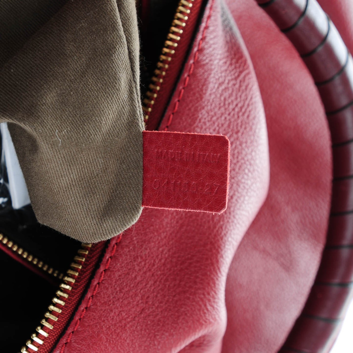Calfskin Large Marcie Hobo Garnet