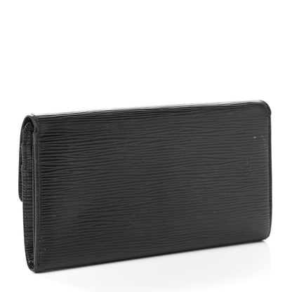 Louis Vuitton Epi Sarah Wallet Black 3 of 11