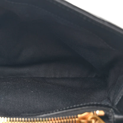 Saint Laurent Calfskin Y Quilted Monogram Small Loulou Chain Satchel Black 5 of 13