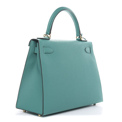 Hermes Epsom Kelly Sellier 28 Bleu Paon 3 of 36