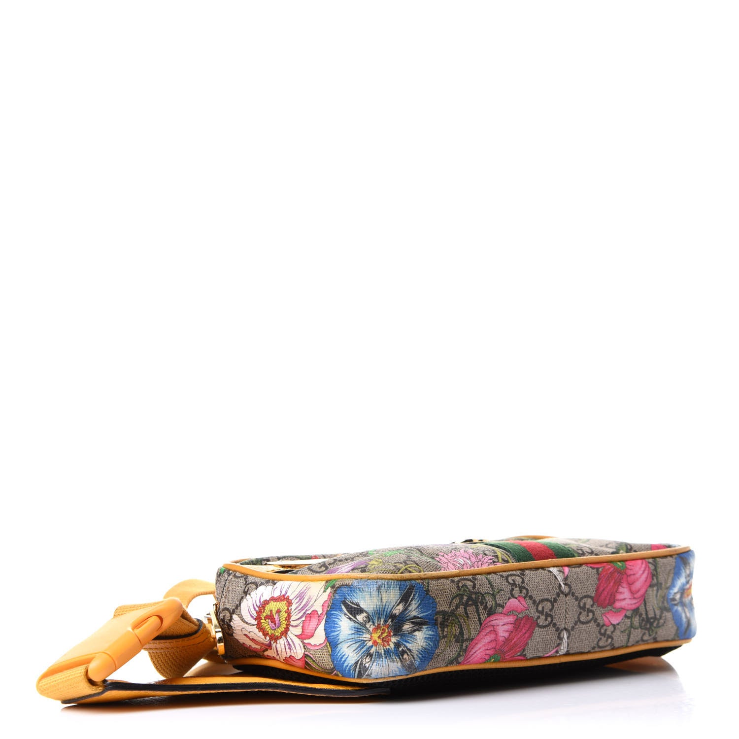 Gucci GG Supreme Monogram Flora Medium Ophidia Belt Bag Beige Multicolor Crop 4 of 13