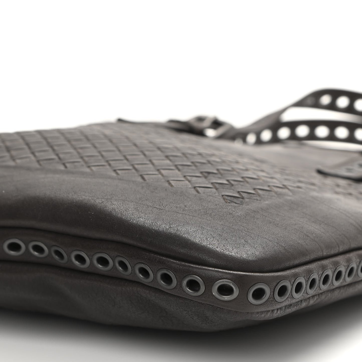 Nappa Intrecciato Flat Tote Black