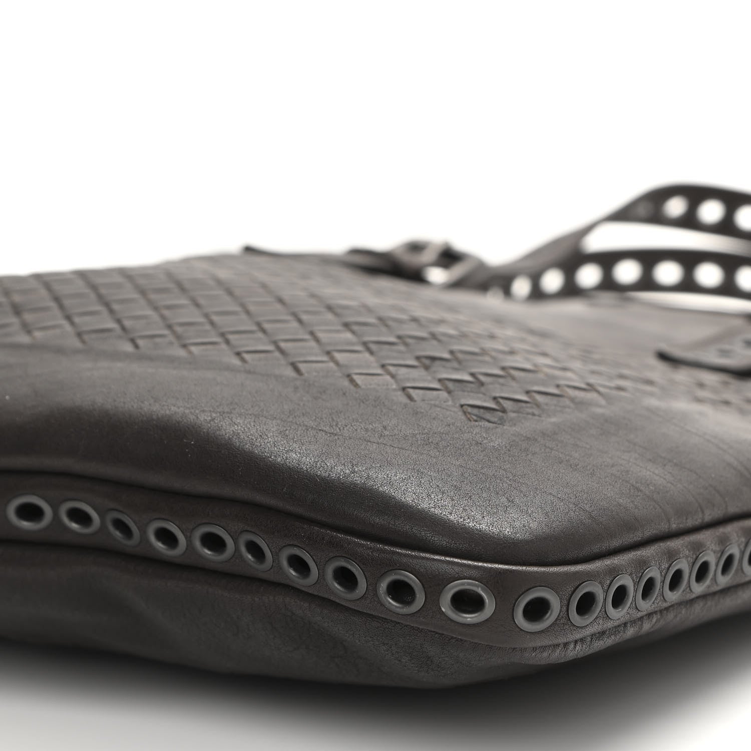 Bottega Veneta Nappa Intrecciato Flat Tote Black 10 of 10