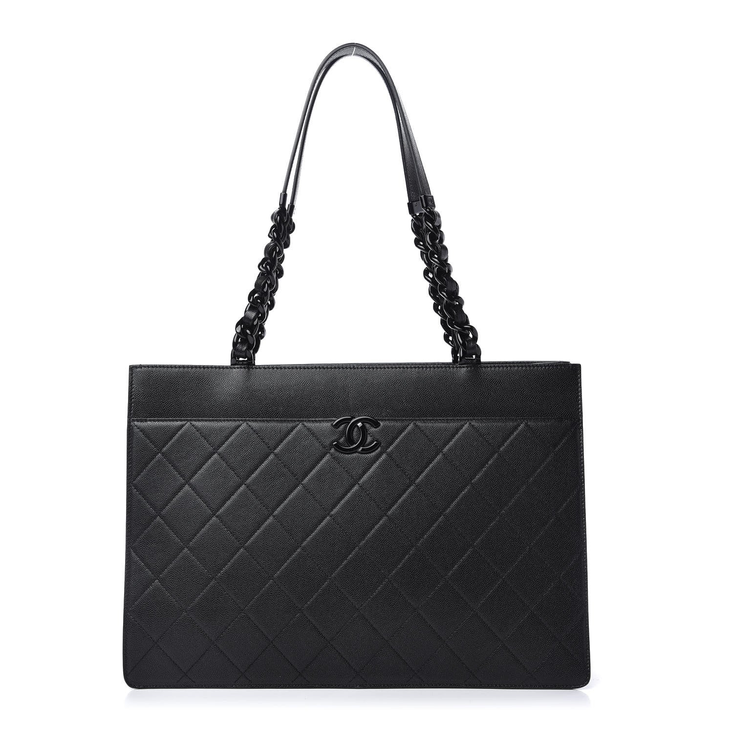 Chanel Caviar Quilted My Everything Large Shopping Tote Black 1 of 10