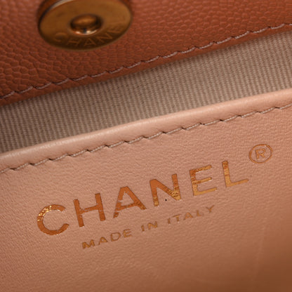 Chanel Caviar Quilted Small Wavy CC Hobo Coral 6 of 12