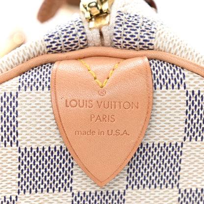 Louis Vuitton Damier Azur Speedy 30 6 of 9
