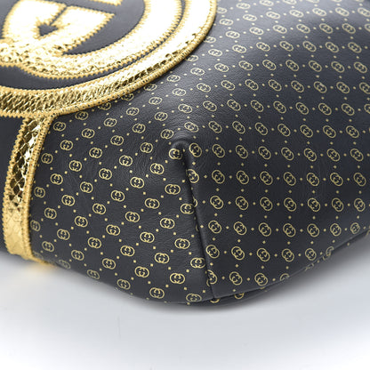 Gucci X DAPPER DAN Calfskin Laminated Ayers GG Micro Monogram Mens Belt Bag Black 11 of 12