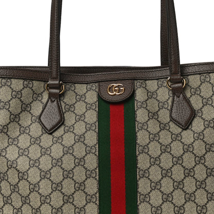 Gucci GG Supreme Monogram Medium Ophidia Shopping Tote Brown 8 of 10