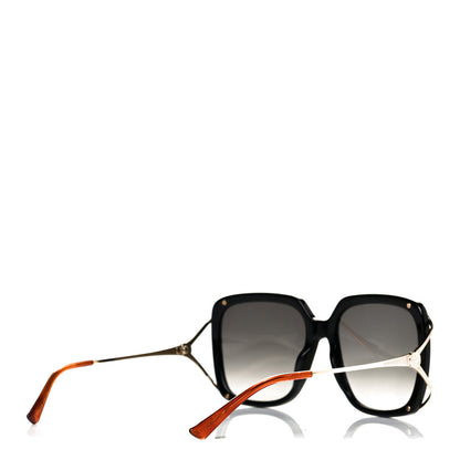 Gucci Acetate Butterfly Sunglasses GG0647S Black White 4 of 5