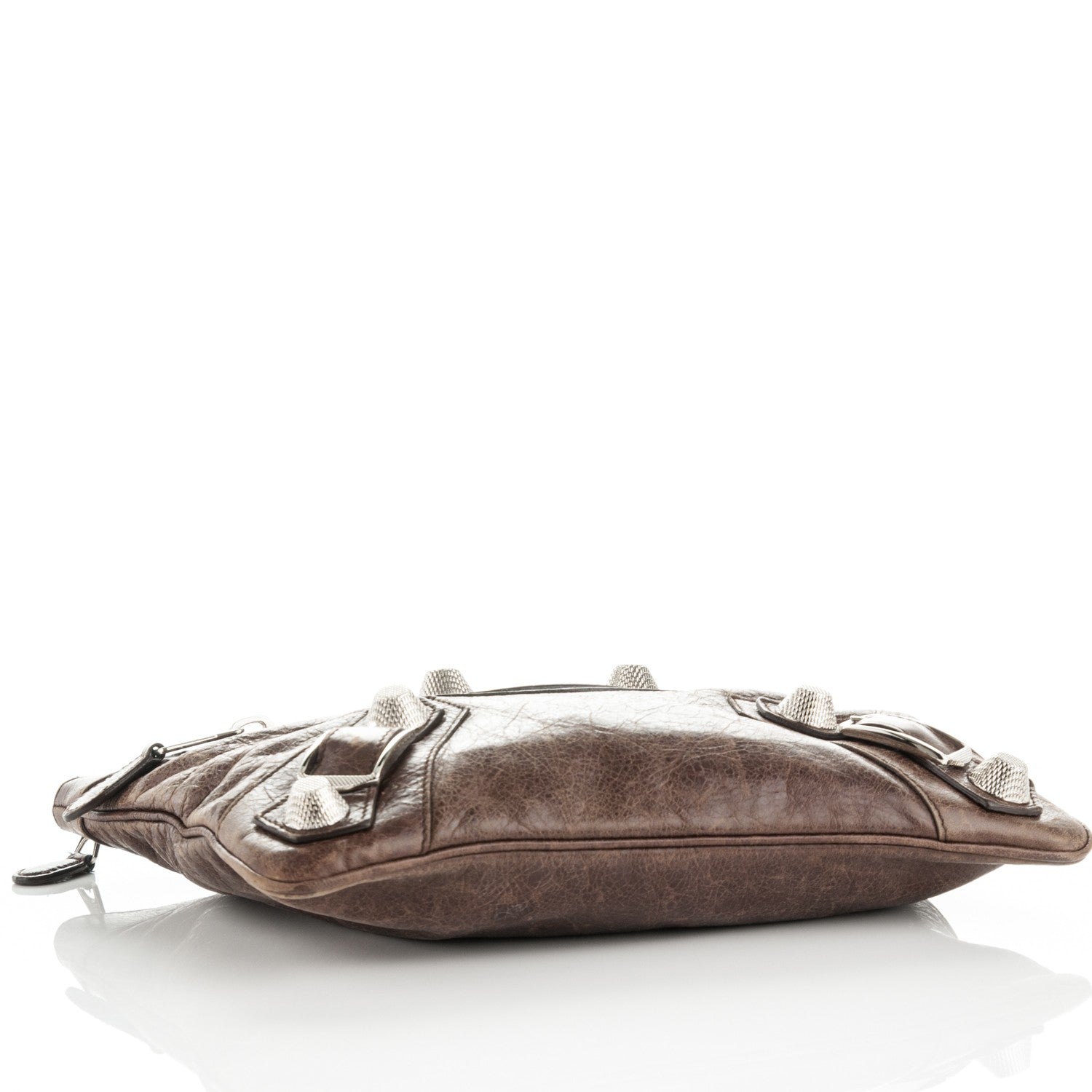 Balenciaga Agneau Giant 21 Silver Hardware Flat Handle Clutch 4 of 7