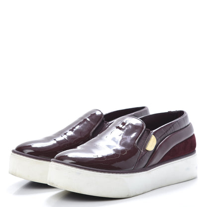 Louis Vuitton Alligator Patent Calfskin Catwalk Slip On Sneakers 36.5 Bordeaux 3 of 12