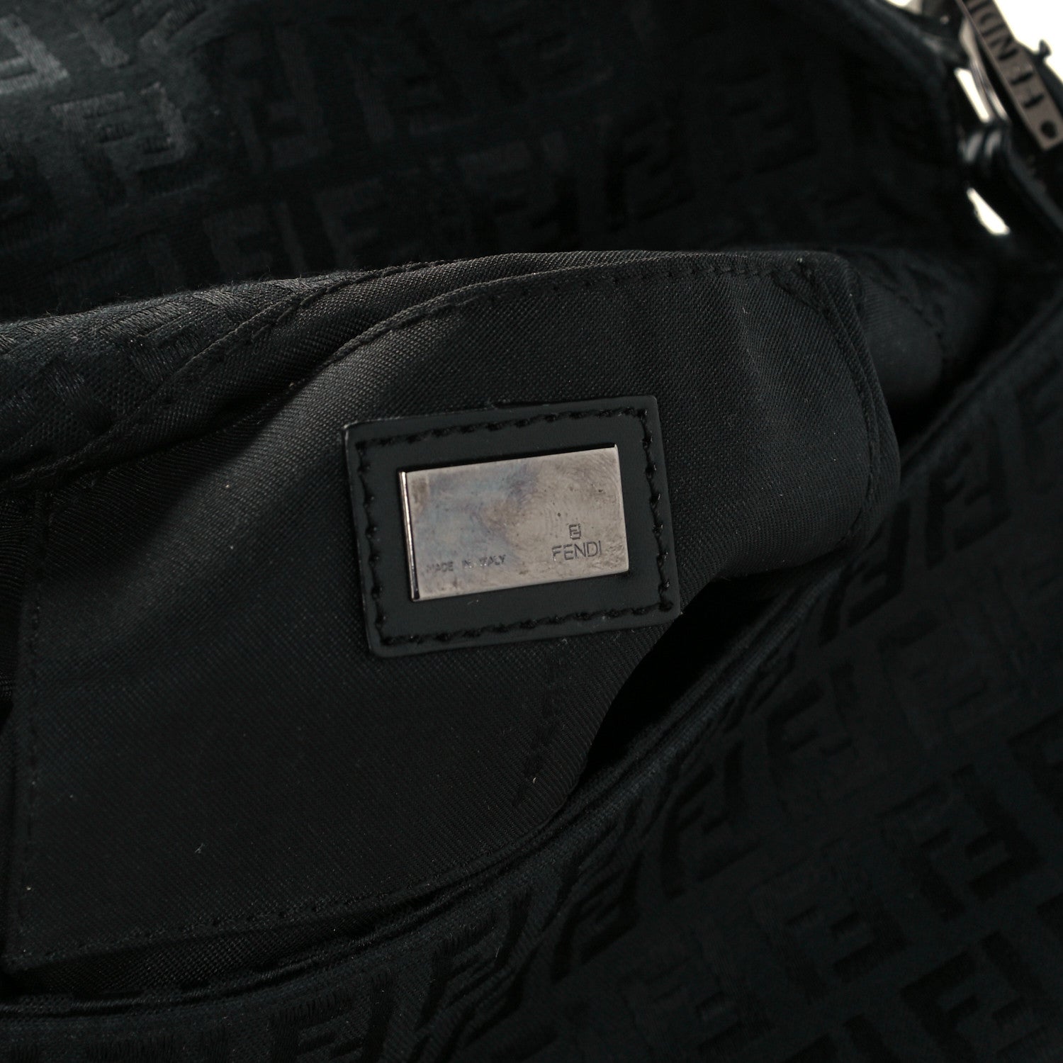 Fendi Zucchino Baguette Black 5 of 10
