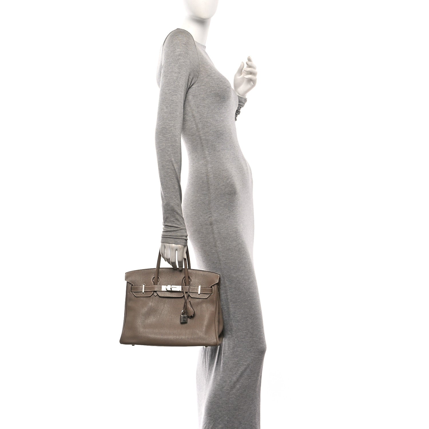 Hermes Togo Birkin 30 Etoupe 2 of 14