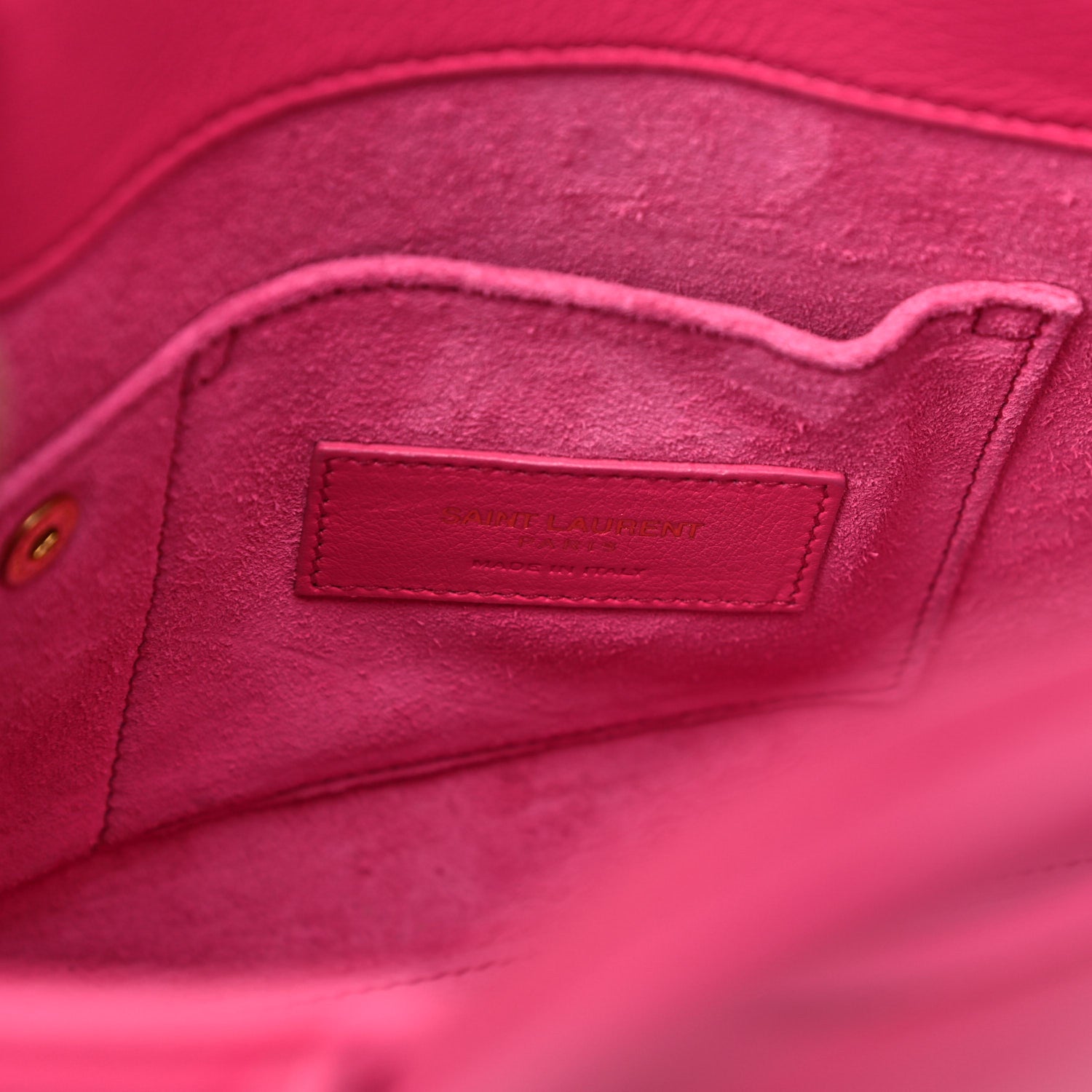 Saint Laurent Calfskin Nano Sac De Jour Lipstick Fuchsia 6 of 19