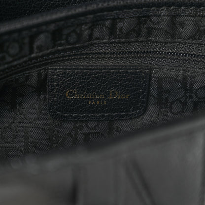Christian Dior Shiny Goatskin Saddle Bag Black 5 of 9