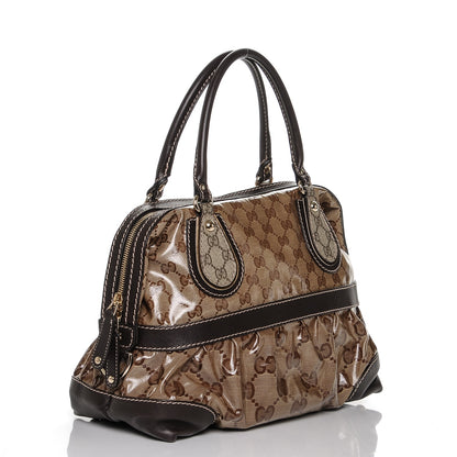 Gucci Crystal Monogram Medium Mix Tote Brown 3 of 6