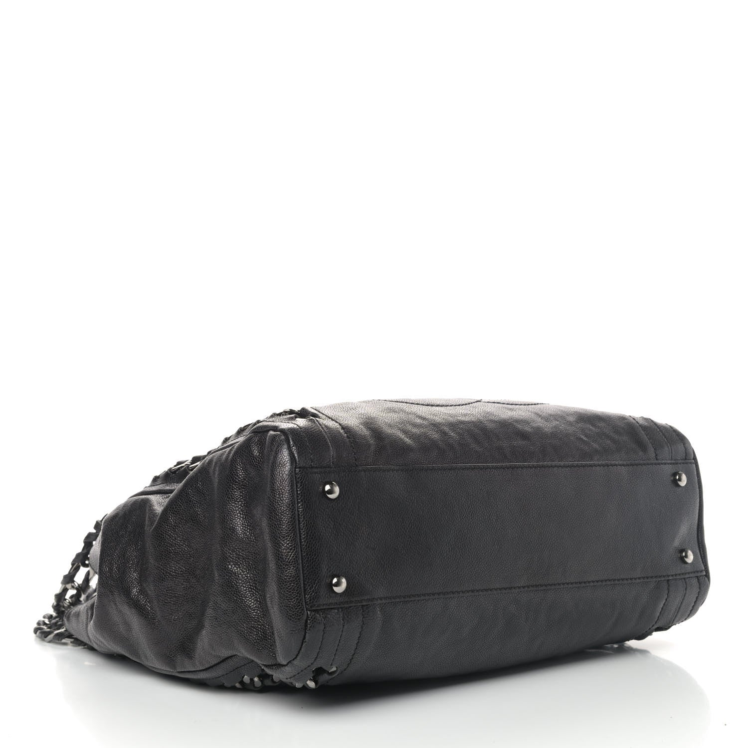Chanel Glazed Caviar Modern Chain Tote Black 3 of 4