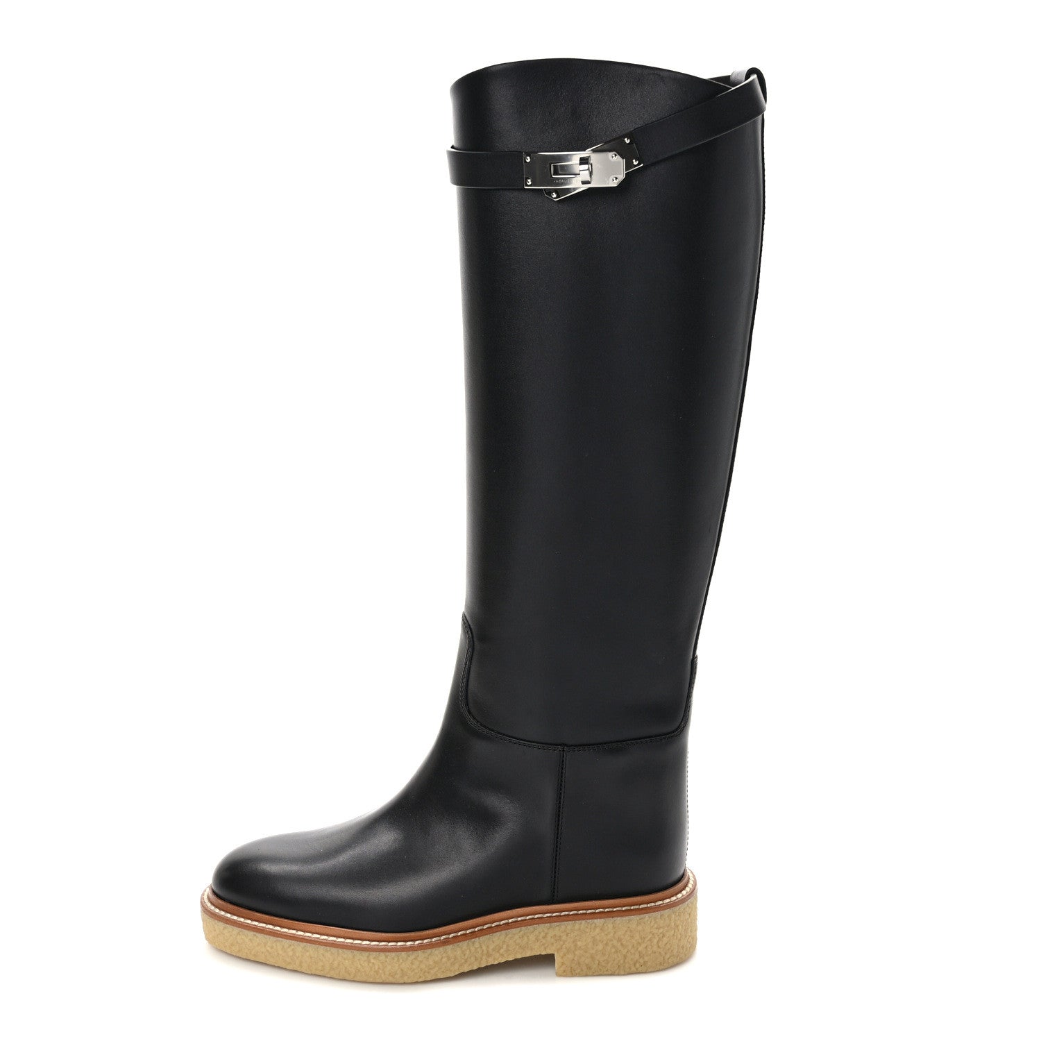 Hermes Calfskin Honey Boots 35 Black 1 of 8
