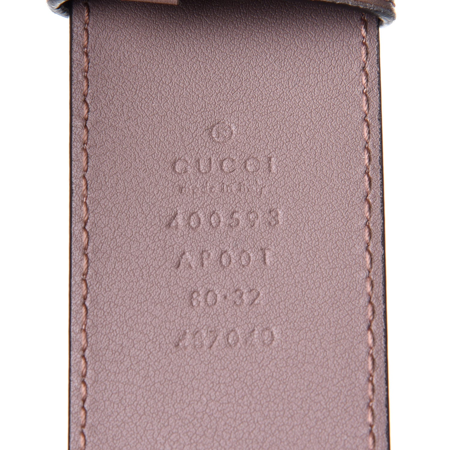 Gucci Calfskin Double G 40mm Belt 80 32 Porcelain Rose 4 of 4
