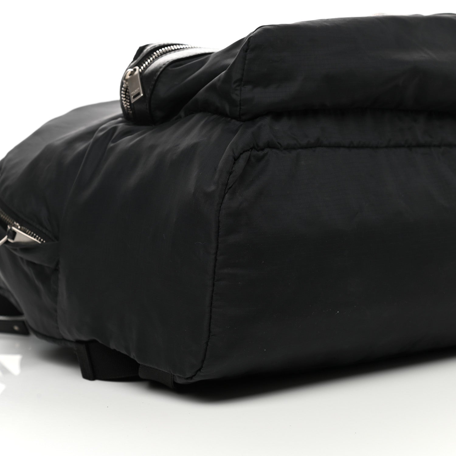 Saint Laurent Nylon City Fold Up Backpack Belt Bag Black 23 of 37