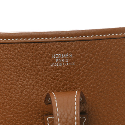 Hermes Taurillon Clemence Evelyne III PM Gold 6 of 11