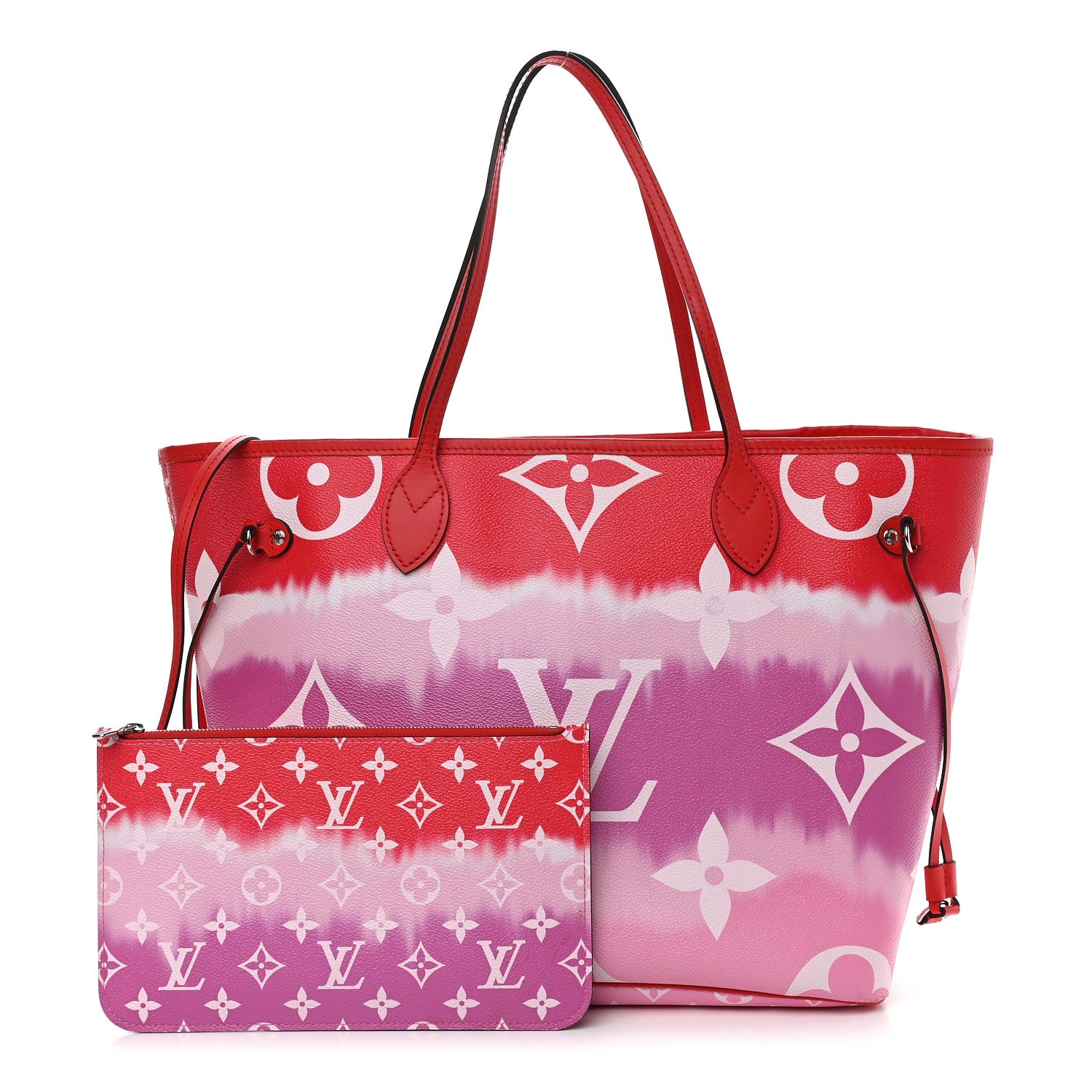 Louis Vuitton Monogram Escale Neverfull MM Rouge 1 of 10