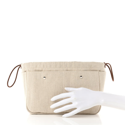 Hermes Canvas Barenia Fourbi 25 MM Pouch Naturel Fauve 2 of 7