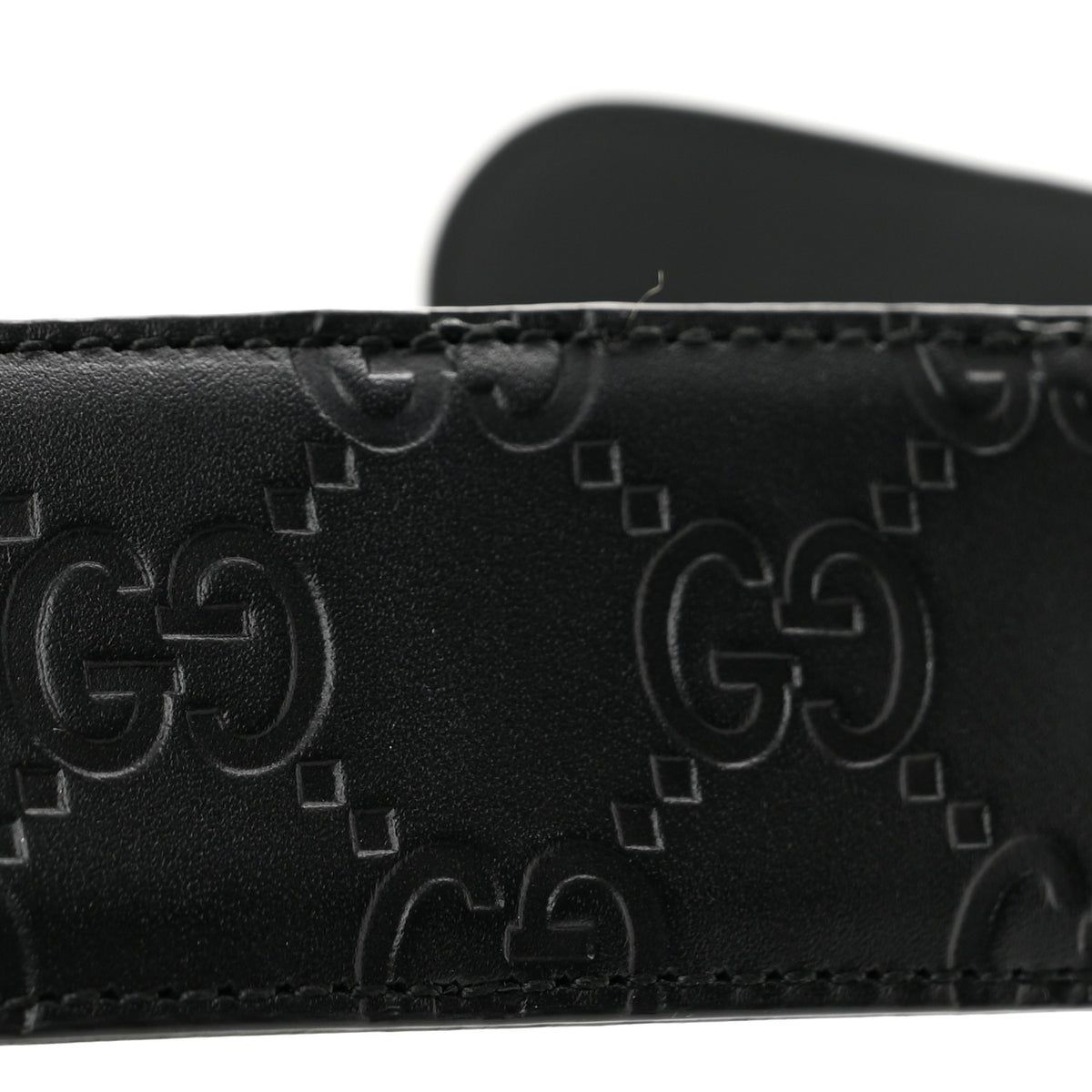 Gucci Guccissima Interlocking G 37mm Belt 80 32 Black 7 of 9