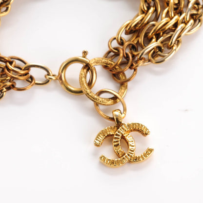 Chanel CC Medallion Charm Bracelet Gold 4 of 4