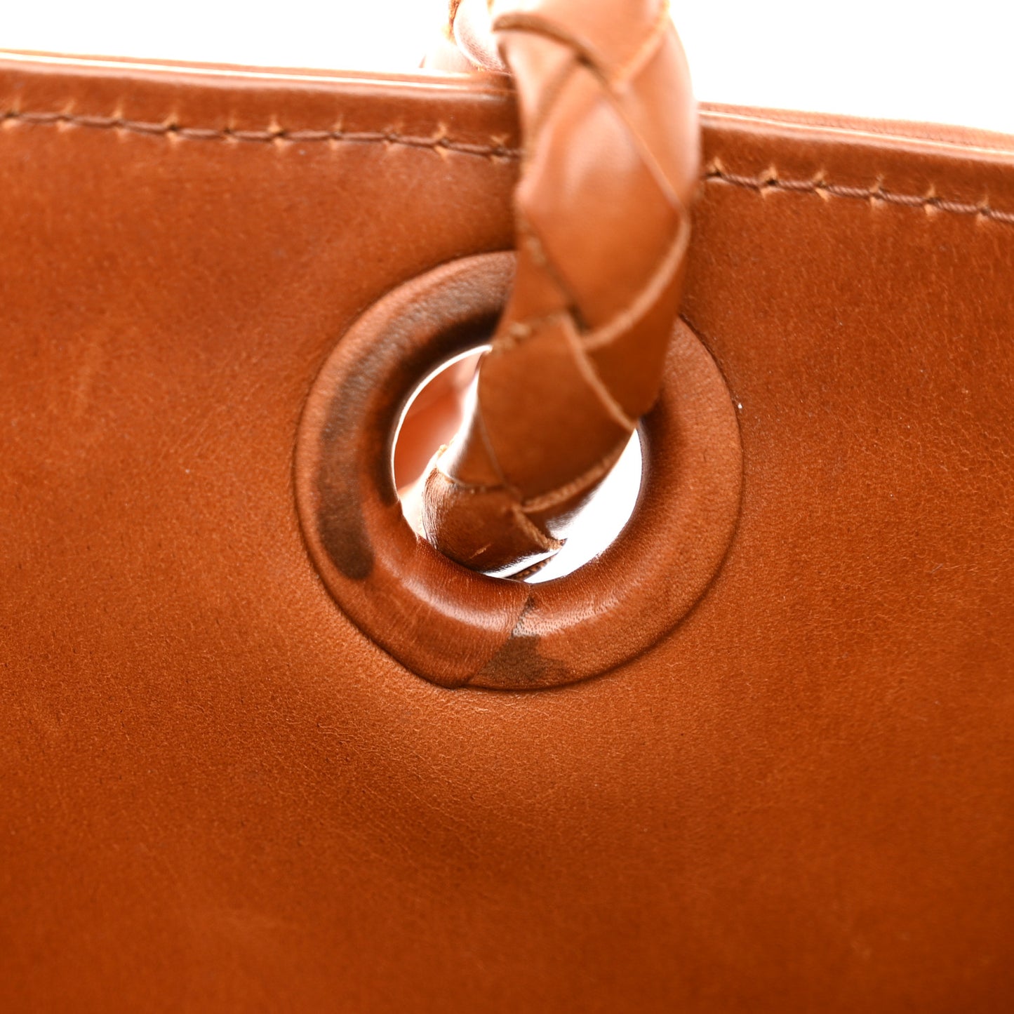 Nappa Intrecciato Woven Tote Noce