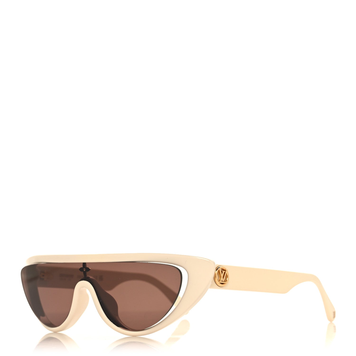 Louis Vuitton Acetate Split Cat Eye Sunglasses Z2218U White 1 of 7